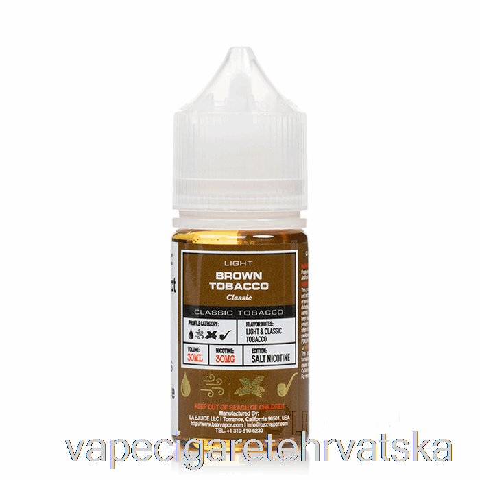 Vape Hrvatska Brown Tobacco - Bsx Salt Series - 30ml 50mg